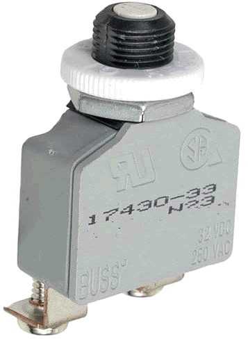 CB174 Series Manual Reset Circuit Breakers 12 volt to 32 volt.