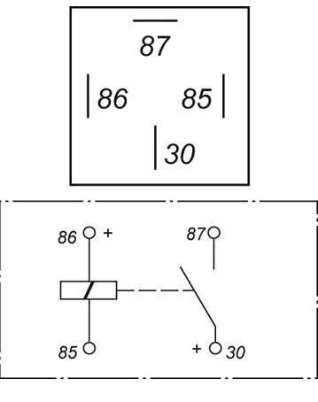 70 Amp Cole Hersee High Capacity Mini Relay