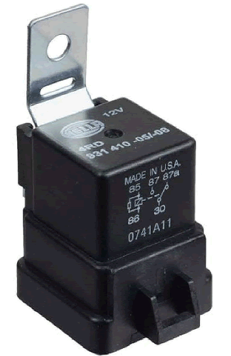 12 Volt DC 40 amp heavy duty Hella relay H41410081